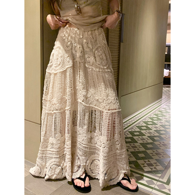 春季法式波西米亚风A字长裙女