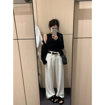 自然腰百搭长裤显瘦休闲裤