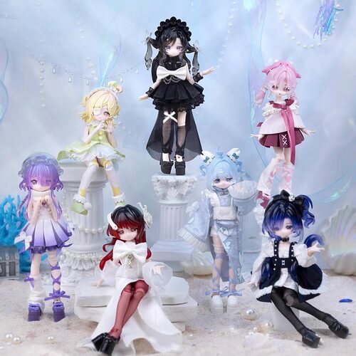 正版米甜二代海洋宝石8分bjd盲盒