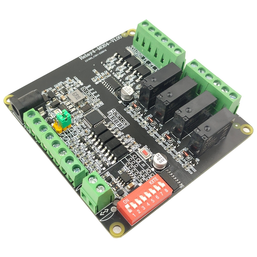 Modbus RTU 4路继电器4路输入 4路MOS管 RS485/网络通讯调光板