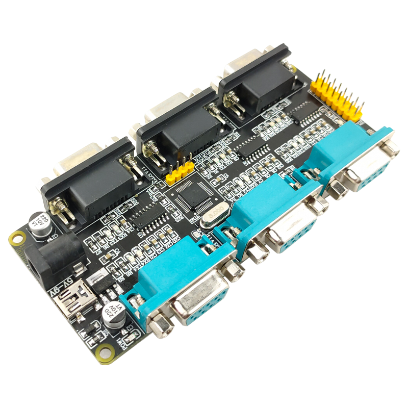 STM32F030CCT6 协议转换 6路/多路 RS232转 UART 协议转换开发板
