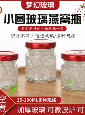 鲜炖家用分装瓶燕窝无铅玻璃布丁