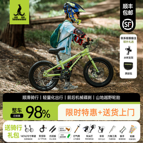 新款凤凰儿童学生山地单车