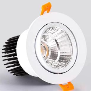 COB射灯led轨道服装店铺商用家用导轨天花灯cob节能轨道灯聚光灯