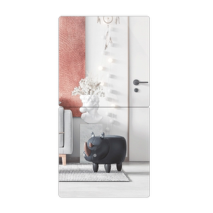 镜子全身贴墙自粘软镜子卫生间浴室镜亚克力家用定制穿衣镜免打孔