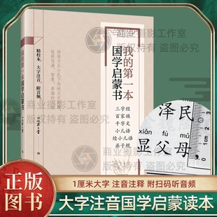 圣学根之根我的第一本国学启蒙书 三字经百家姓千字文弟子规小儿语续小儿语简体横排拼音大字读本精校附音频