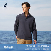 简约火山岩舒适长袖 春季 翻领T恤KO5401 诺帝卡男装 NAUTICA