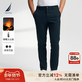 爆款 火山岩 NAUTICA 诺帝卡男装 秋冬柔软舒适亲肤保暖休闲裤