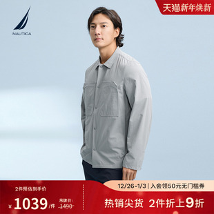 夹克JC5202 25春秋凉感防晒弹力轻薄衬衫 NAUTICA 诺帝卡男装