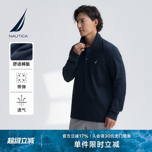 POLO衫 NAUTICA 柔软透气带弹长袖 诺帝卡男装 KO5100 25春夏新品