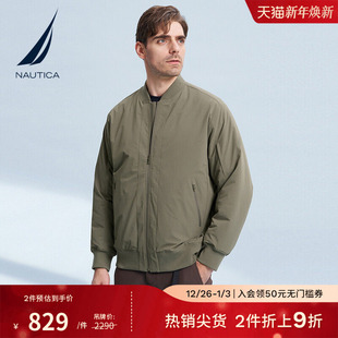登山呢透气休闲棒球夹克棉服JC3301 冬季 NAUTICA 诺帝卡男装