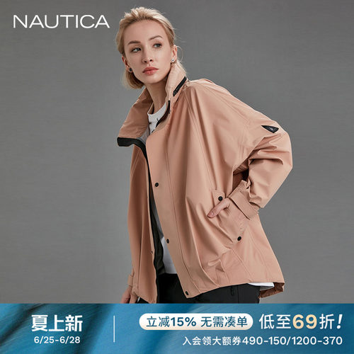 nautica诺帝卡藏帽廓形夹克外套