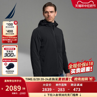 黑帆限量防轻泼水保暖羽绒棉厚外套JB2419 冬季 诺帝卡男装 NAUTICA