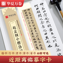 华夏万卷近距离临摹字卡字帖书法小楷字帖文徵明草堂十志赵孟俯字帖赤壁赋洛神赋道德经钟繇小楷毛笔碑帖王羲之兰亭序瘦金体多宝塔