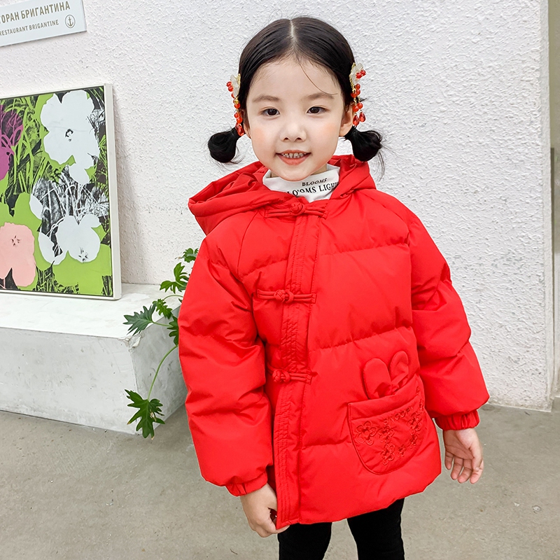史努比冬款女幼童加厚儿童羽绒服