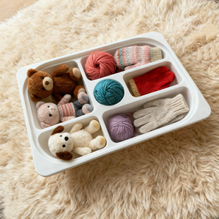 带分隔舒法特收纳盒带盖透明收纳箱分类整理盒收纳神器杂物整理箱