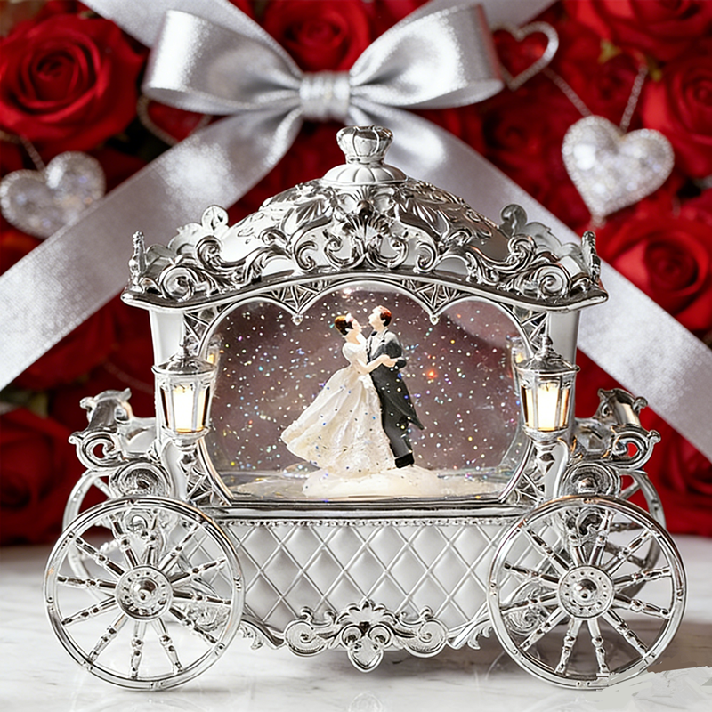 结婚水晶球礼物新婚婚礼音乐盒八音盒可旋转新郎新娘情侣摆件高级,家居饰品,音乐盒,淘宝优惠券,粉丝福利购,淘宝优惠卷