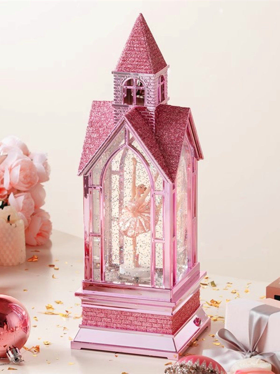 여자 발레 뮤직 박스 공주 회전 뮤직 박스 여자 생일 선물 어린이 크리스탈 공 장식 실용