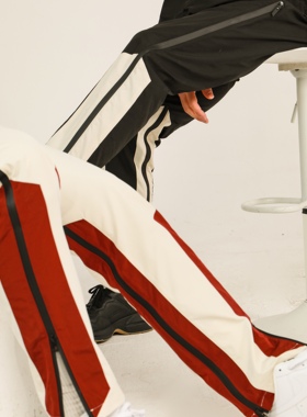 UNSHACKLED美式机能冲锋裤春秋款直筒休闲侧拉链户外运动杨政同款