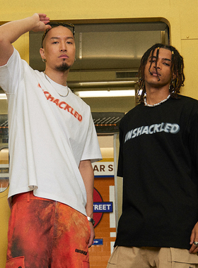 UNSHACKLED潮牌美式宽松幻影短袖T恤男女圆领夏透气街头上衣杨政