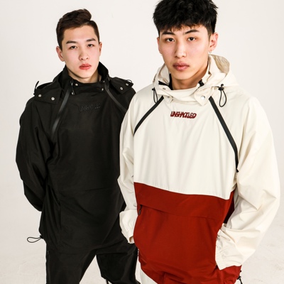 UMSHACKLED冲锋衣套拼色秋冬季头