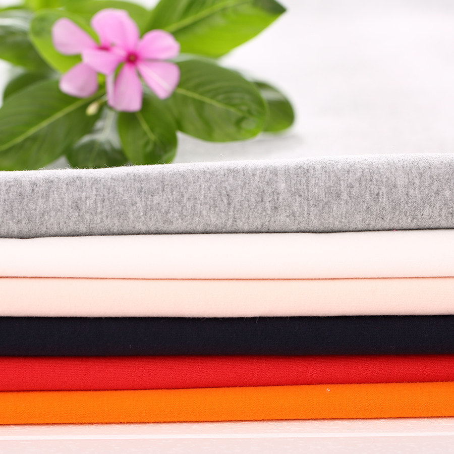 纯棉抓绒绒布保暖弹力内衣卫衣外衣衣服纯色布料加厚宝宝绒面料