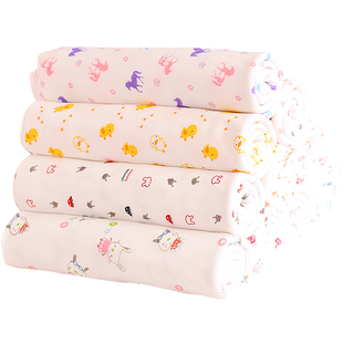 纯棉宝宝布料卡通印花全棉针织棉布婴儿A类内衣面料服装小布头