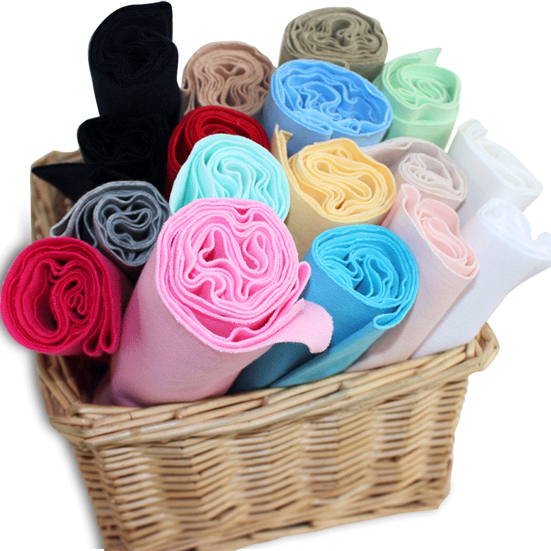 纯棉腰口高弹性莱卡细罗纹布料