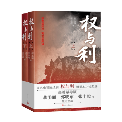 权与利上下册邵玉清邵庆峰太阳河家族荣誉长篇小说中国当代人民文学出版社