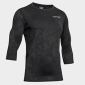 男 中袖 健身短袖 透气速干 运动紧身弹力七分袖 夏半袖 篮球打底衫