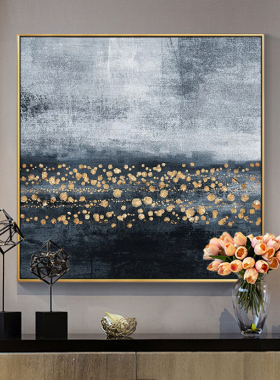 艺术沙发蓝色海洋纯手绘风景画