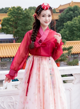 韩服女朝鲜族服装新款延吉公主少数民族舞蹈服延边旅拍衣服演出服