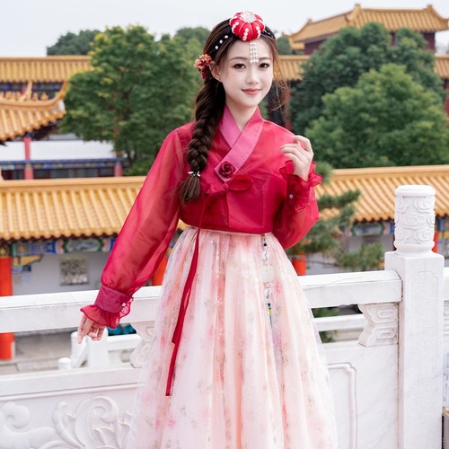 韩服女朝鲜族服装新款延吉公主少数民族舞蹈服延边旅拍衣服演出服
