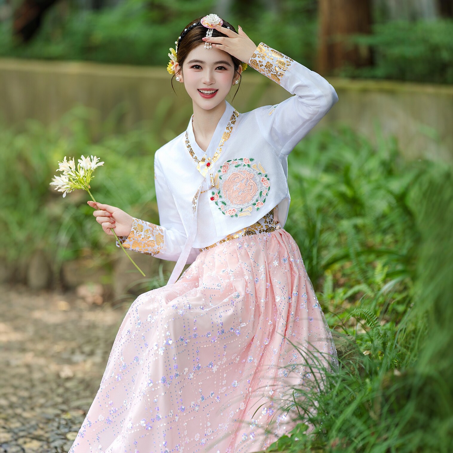 韩服女装朝鲜族舞蹈服延吉公主服装新款薄款延边服饰少数民族演出图片