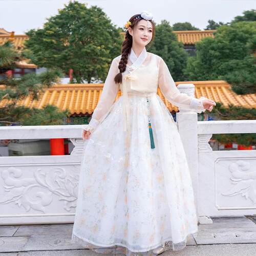 朝鲜族服装女传统韩服延吉公主少数民族舞蹈服延边旅拍改良演出服