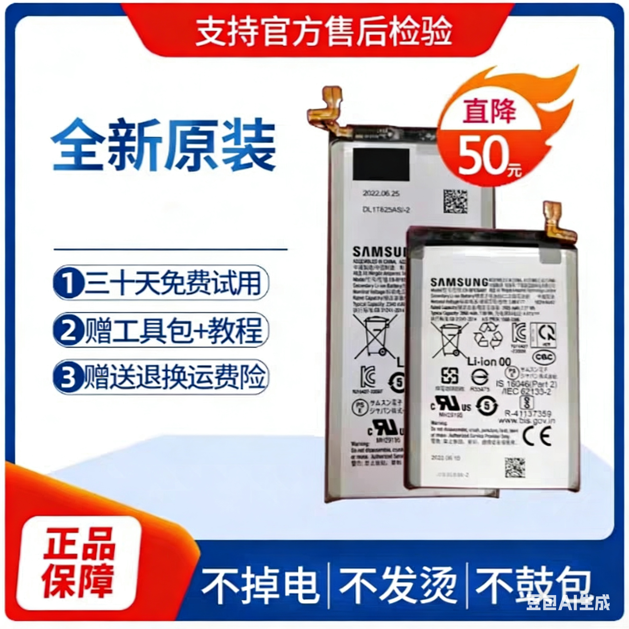 三星原装z fold2 3 4手机w21 22 f916折叠屏w221电池flod5正品w23