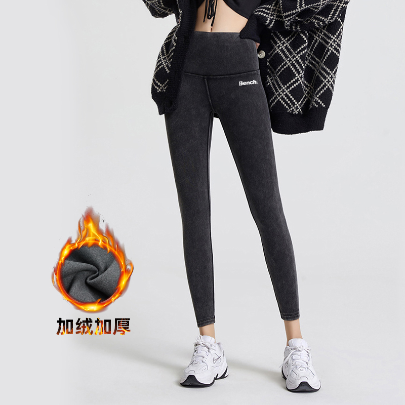 巴比神裤加绒加厚提臀牛仔裤女