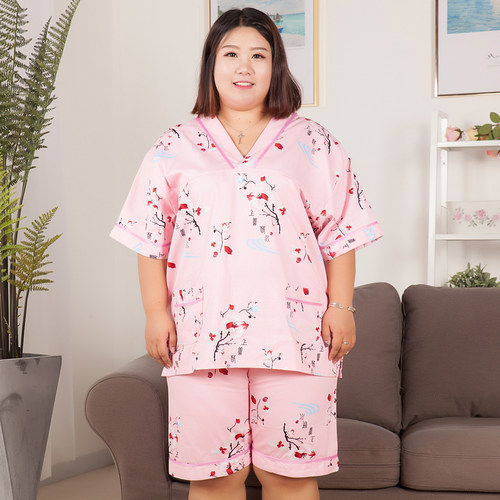 300斤男女加肥加大睡衣汗蒸服