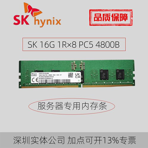 SK海力士DDR516GECC服务器内存