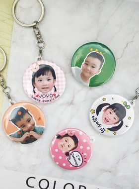 abner妈咪手作活动专拍宝宝幼儿园头像名字马口挂饰徽章圆形