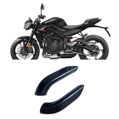 适用凯旋StreetTripIe 765RS 改装碳纤维后摇臂保护罩 2017-2024