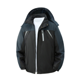 2025冬季新款男士加绒加厚冲锋衣外套W401码数XL-5XLP39，男装夹克，奇怪漫猴工厂店