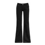 美式复古纯色加绒保暖拖地垂感百搭舒适修身显瘦长裤秋冬新款，女装休闲裤，奇怪漫猴工厂店