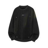 2025冬季新款港风假模大码圆领加绒卫衣M-5XHW25927-P50，男装卫衣，奇怪漫猴工厂店