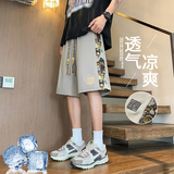 2025年美式机能工装短裤男夏季薄款休闲五分潮牌透气裤子，男装休闲裤，奇怪漫猴工厂店
