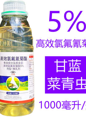 5%高效氯氟氰菊酯甘蓝菜青虫农药