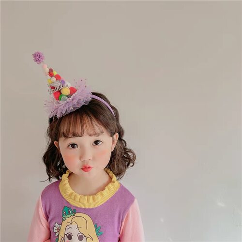 多巴胺彩色儿童生日皇冠发箍