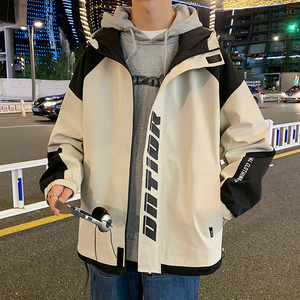 A436-8029-P70 2023秋季新款日系港风宽松青年外套休闲夹克上衣潮图片