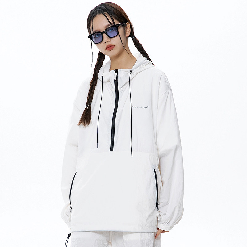 克莱因外套女夏季薄款宽松连帽防晒服情侣防晒衣A436-2632-P60,男装夹克,电商A436