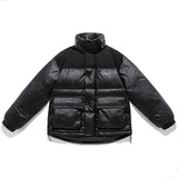 911冬装新款平铺羽绒服男加厚保暖亮面插色外套男，男装羽绒服，电商A436